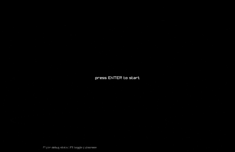 An asteroids ship shooting and splitting drifting rocks